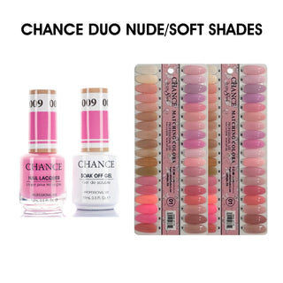Chance Matching Duo 0.5oz - 36 Colors #001-#036 - Nude/ Soft Shades Collection w/ 2 set Color Chart — Cre8tion Nail Color ...
