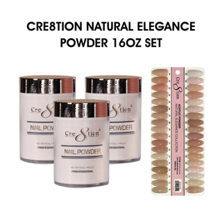 Cre8tion Natural Elegance Powder - Full Set 36 Colors w/ 1 Set Color Chart