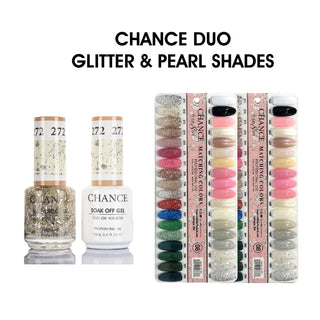 Chance Matching Duo 0.5oz - 36 Colors #253 - #288 - Glitter and Pearl Shades Collection w/ 2 set Color Chart — Cre8tion Gl...