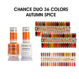Chance Matching Duo 0.5oz - 36 Colors - Autumn Spice Collection w/ 2 Color Boards & 1 Plastic Color Board