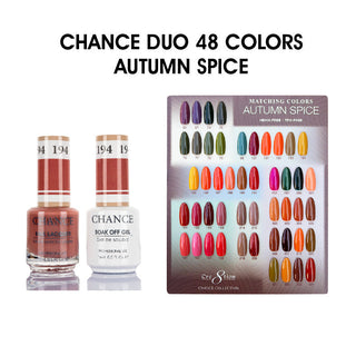 Chance Matching Duo 0.5oz - 48 Colors - Autumn Spice Collection w/ 1 Color Chart
