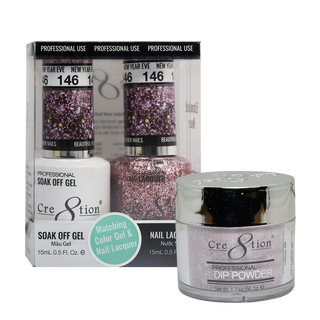 Cre8tion Matching Sets - 146 New Year 's Eve (Glitter)