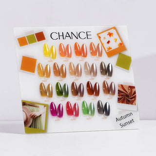Chance Counter Display Color Chart - Autumn Sunset Collection #19 18 colors
