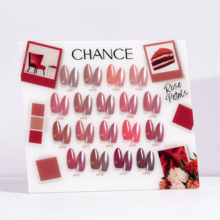 Chance Counter Display Color Chart - Rose Petals Collection #07 18 Colors