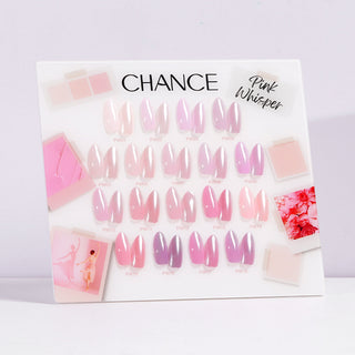 Chance Counter Display Color Chart - Pink Whisper Collection #03 18 colors