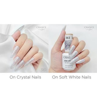 Chance Soak Off Gel 0.5oz - Diamond Dust Collection 36 Colors (#361 - #396) W/ 1 Set Color Chart