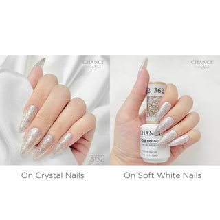 Chance Soak Off Gel 0.5oz - Diamond Dust Collection 36 Colors (#361 - #396) W/ 1 Set Color Chart