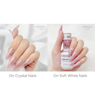 Chance Soak Off Gel 0.5oz - Diamond Dust Collection 36 Colors (#361 - #396) W/ 1 Set Color Chart