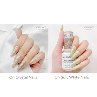 Chance Soak Off Gel 0.5oz - Diamond Dust Collection 36 Colors (#361 - #396) W/ 1 Set Color Chart