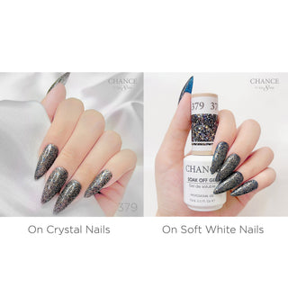 Chance Soak Off Gel 0.5oz - Diamond Dust Collection 36 Colors (#361 - #396) W/ 1 Set Color Chart