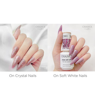 Chance Soak Off Gel 0.5oz - Diamond Dust Collection 36 Colors (#361 - #396) W/ 1 Set Color Chart