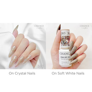 Chance Soak Off Gel 0.5oz - Diamond Dust Collection 36 Colors (#361 - #396) W/ 1 Set Color Chart