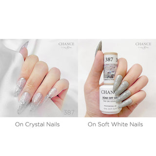 Chance Soak Off Gel 0.5oz - Diamond Dust Collection 36 Colors (#361 - #396) W/ 1 Set Color Chart