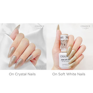 Chance Soak Off Gel 0.5oz - Diamond Dust Collection 36 Colors (#361 - #396) W/ 1 Set Color Chart