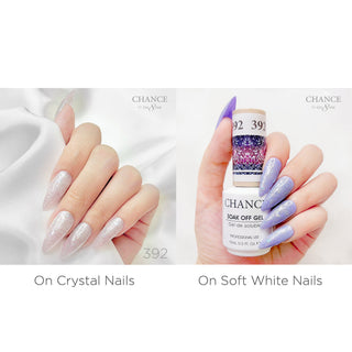 Chance Soak Off Gel 0.5oz - Diamond Dust Collection 36 Colors (#361 - #396) W/ 1 Set Color Chart