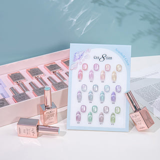 Cre8tion Cat Eye Seashell Glow Kit - 12 Colors