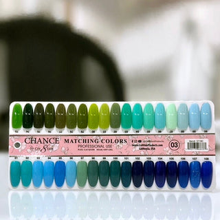 Chance Color Chart - 396 Colors - Pick 1 (1-14)