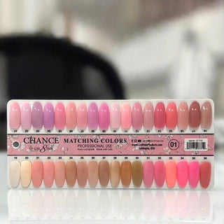 Chance Matching Duo 0.5oz - 36 Colors #001-#036 - Nude/ Soft Shades Collection w/ 2 set Color Chart
