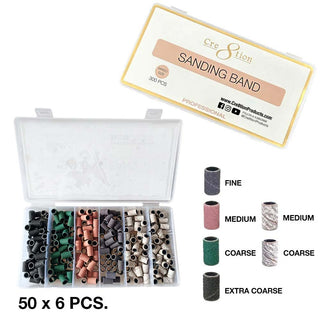 Cre8tion Sanding Bands Mixed Size 300 pcs./box