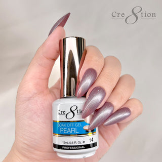 Cre8tion Pearl Gel 0.5oz - Full Set 18 colors w/ 1 Calendar Display