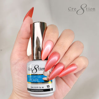 Cre8tion Pearl Gel 0.5oz - Full Set 18 colors w/ 1 Calendar Display