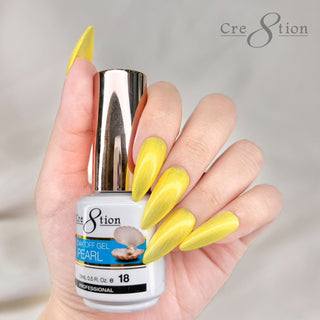Cre8tion Pearl Gel 0.5oz - Full Set 18 colors w/ 1 Calendar Display