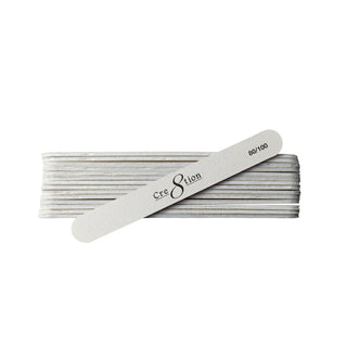 Cre8tion Mini Nail File Plastic Center White Grit (50 pcs./pack)