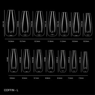 Cre8tion Soft Gel Tips - COFFIN