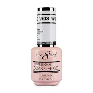 Cre8tion Gel - French Collection 0.5oz - W03 Ice White
