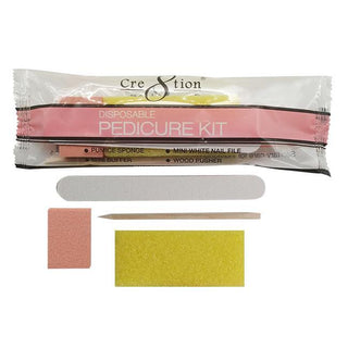 Cre8tion Disposable Kit E Mini Pedicure : 1 mini pumice, 1 mini file, 1 wood pusher, 1 mini buffer — Cre8tion Professional...