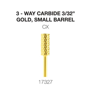 Cre8tion 3-Way Carbide Gold, Small Barrel 3/32"