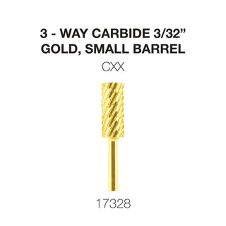 Cre8tion 3-Way Carbide Gold, Small Barrel 3/32"