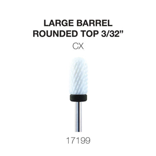 Cre8tion Ceramic Large Barrel - Rounded Top 3/32"