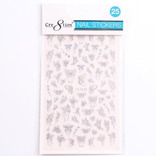 Cre8tion Nail Art Sticker Butterfly (42 Styles)