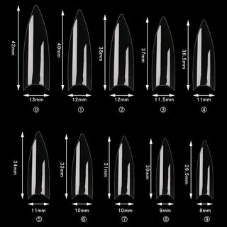 Cre8tion Special Shape - 12 Wide Stiletto 500 pcs./box