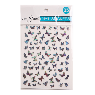 Cre8tion Nail Art Sticker Butterfly (42 Styles)
