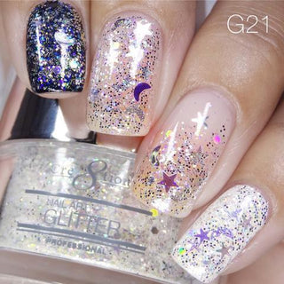 Cre8tion Nail Art Glitter 0.5oz 21