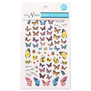 Cre8tion Nail Art Sticker Butterfly (42 Styles)