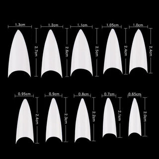 Cre8tion Special Shape - 03 Short Stellito Nail Tips 500 pcs./box