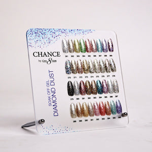 Chance Counter Display Color Chart - Diamond Dust Collection 36 Colors