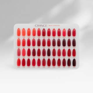 Chance Counter Display Color Chart - London Red Collection 48 colors