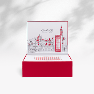 Chance Counter Display Color Chart - London Red Collection 48 colors