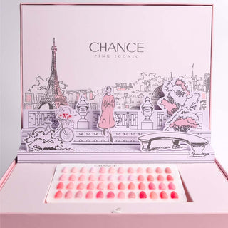 Chance Counter Display Color Chart - Pink Iconic Collection 48 colors