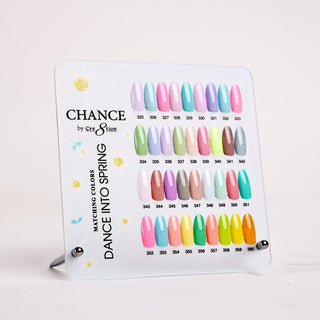 Chance Counter Display Color Chart - Dance Into Spring Collection 36 Colors