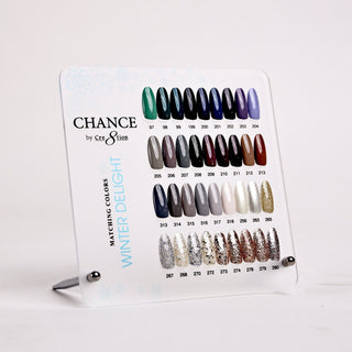 Chance Counter Display Color Chart - Winter Delight Collection 36 Colors