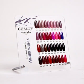 Chance Counter Display Color Chart - Winter Wishes Collection 36 Colors