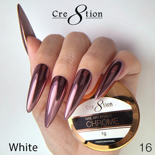 Cre8tion Chrome Nail Art Effect 1g - 16 True Red Pink