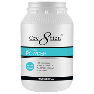 Cre8tion Acrylic Powder Fast Dry For Winter Season - Speed Clear
