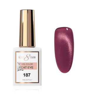 Cre8tion Cat Eye Soak Off Gel 0.5oz 187