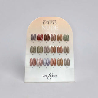 Cre8tion Counter Display Color Chart - Cat Eye Nude 18 colors (55-72)